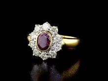 18kt Yellow Gold 1.3ctw Diamond Ring