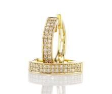 14kt Yellow Gold 0.32ctw Diamond Earrings