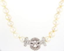 18kt White Gold 1ctw Diamond Necklace