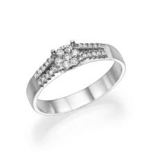 14kt White Gold 0.15ctw Diamond Ring