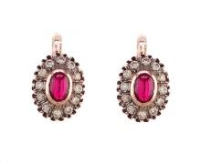 14kt Rose Gold 0.48ctw Diamond Earrings