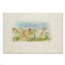 Dutch Landscape Limited Edition Lithograph by Edna Hibel (1917-2014), Numbered and Hand Signed with