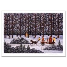 Jane Wooster Scott, "Dashing Through the Snow" Hand Signed Limited Edition Lithograph with Letter...