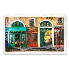 Arkady Ostritsky, "Chez Gerard" Hand Signed Limited Edition Serigraph on Paper with Letter of Aut...