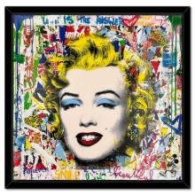 Mr. Brainwash, "Monroe POP-folio" Framed Mixed Media Original, Hand Signed with Certificate of Au...