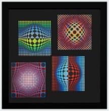 Victor Vasarely- Heliogravure Print "Untitled"