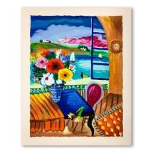 Shlomo Alter (1936-2021), "Lake View" Hand Signed Limited Edition Serigraph on Paper with Letter of