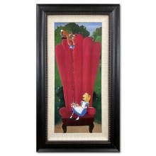 Katie Kelly, "Alice in the Big Chair" Framed Limited Edition on Canvas from Disney Fine Art, Numb...