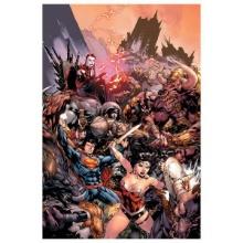 DC Comics, "Superman/ Wonder Woman #17" Numbered Limited Edition Giclee on Canvas by Ed Bened wit...