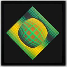 Victor Vasarely- Heliogravure Print "Untitled"