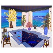 Fanch Ledan, "Interior with Spa" Limited Edition Serigraph on Canvas, AP Numbered Inverso and Han...