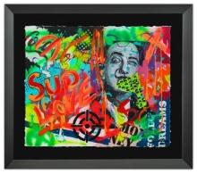 Nastya Rovenskaya- Original Mixed Media on Paper "SUP"