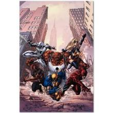 Marvel Comics "New Avengers #17" Numbered Limited Edition Giclee on Canvas by Mike Deodato Jr. with