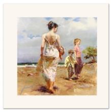 Pino (1939-2010) "Mediterranean Breeze" Limited Edition on Canvas, Numbered and Hand Signed with ...