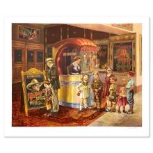 Lee Dubin, "Movie Night" Limited Edition Lithograph, Numbered and Hand Signed and Letter of Authe...