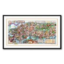 Charles Fazzino- 3D Construction Silkscreen Serigraph "NY IS..."