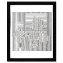 Victor Vasarely (1908-1997), "Naissance de la serie Ondulatoires" Framed 1973 Heliogravure Print ...