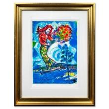 Marc Chagall (1887-1985), "La Sirene Au Pin" Framed Limited Edition Lithograph with Letter of Aut...