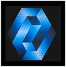 Victor Vasarely- Heliogravure Print "Untitled"