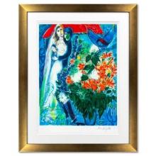 Marc Chagall (1887-1985), "Maries Sous Le Baldaquin" Framed Limited Edition Serigraph with Letter...