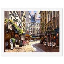 Sam Park, "Parisian Cafe" Limited Edition Printer's Proof Serigraph, Numbered and Hand Signed wit...