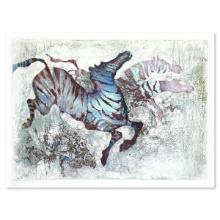 Edwin Salomon (1935-2014), "Zebras" Limited Edition Serigraph, Hand Signed and Numbered; Letter o...