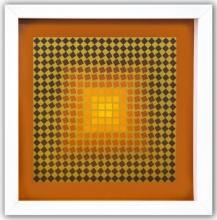 Victor Vasarely- Heliogravure Print "Untitled"