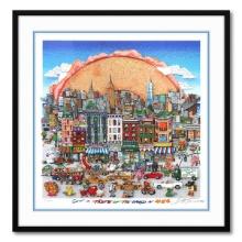Charles Fazzino- 3D Construction Silkscreen Serigraph "Get a Taste of the World in NYC"