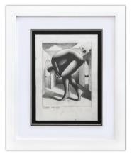 Mark Kostabi- Original Drawing on Paper "The Hidden Heart"