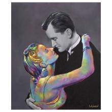 Jim Warren, "Opposites Attract" Hand Signed, Artist Embellished AP Limited Edition Giclee on Canvas