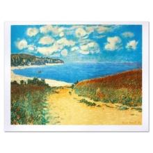 Claude Monet (1840-1926), "Chemin Dans Les Bles A Pourville" Limited Edition Lithograph with Letter
