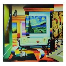 Ferjo, "Salon Of Van Gogh" Limited Edition on Canvas, Numbered and Signed with Letter of Authenti...