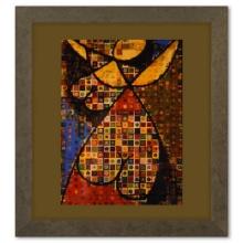 Victor Vasarely (1908-1997), "Fille - Fleur de la sÃ©rie Graphismes 2" Framed 1977 Heliogravure P...