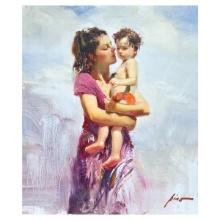 Pino (1939-2010) "Summer Memories" Hand Embellished Limited Edition on Canvas, Numbered and Hand ...