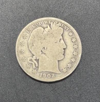 1902-S Barber Half Dollar