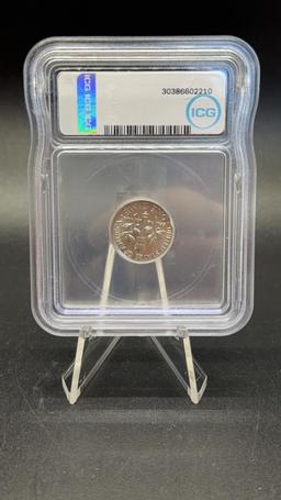 2011-P Slabbed Broadstruck Error Dime