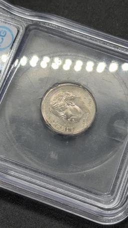 2011-P Slabbed Broadstruck Error Dime
