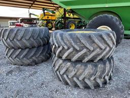(4) 650/65-R38 Floater Tires and Wheels