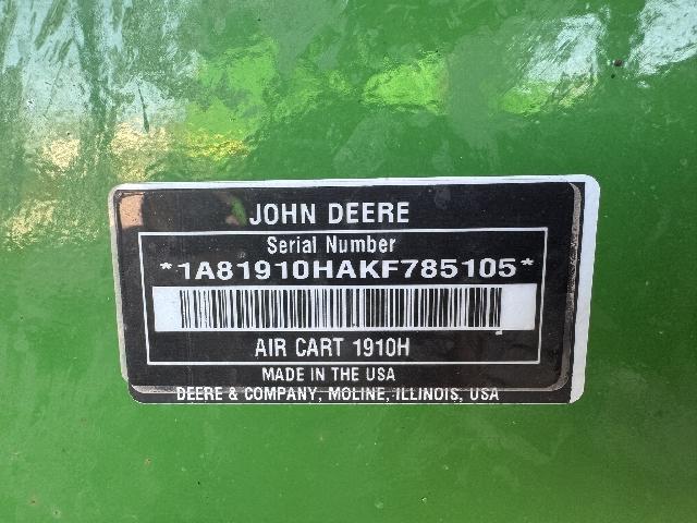 2019 John Deere 1890 Pro Series, No-Till Air Drill