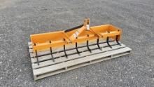 8ft UNUSED 3pt, Box Scraper with Ripper Teeth