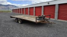 18ft Flat Deck Trailer NO TITLE FARM USE ONLY