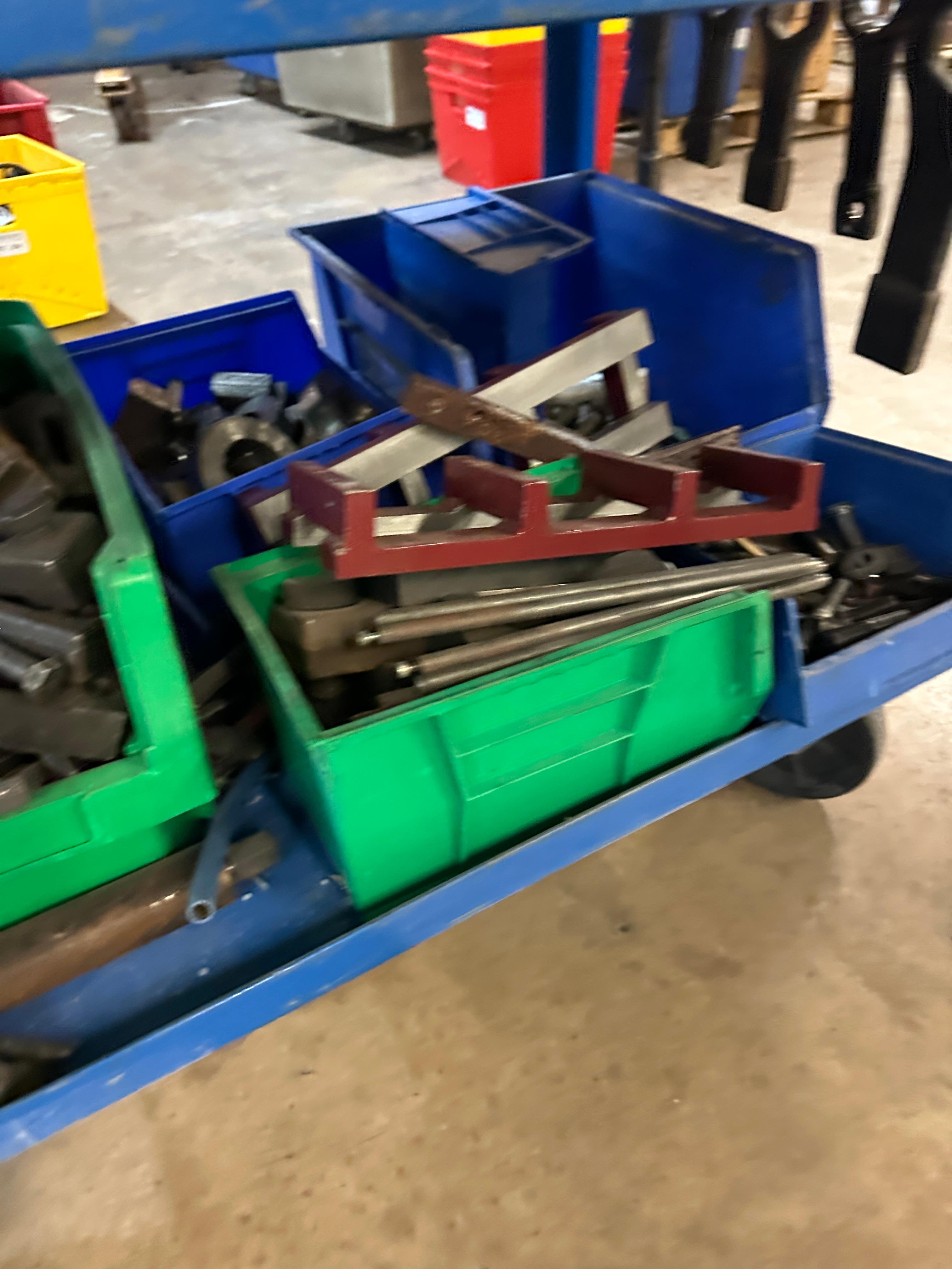 Metal Cart With All Contents