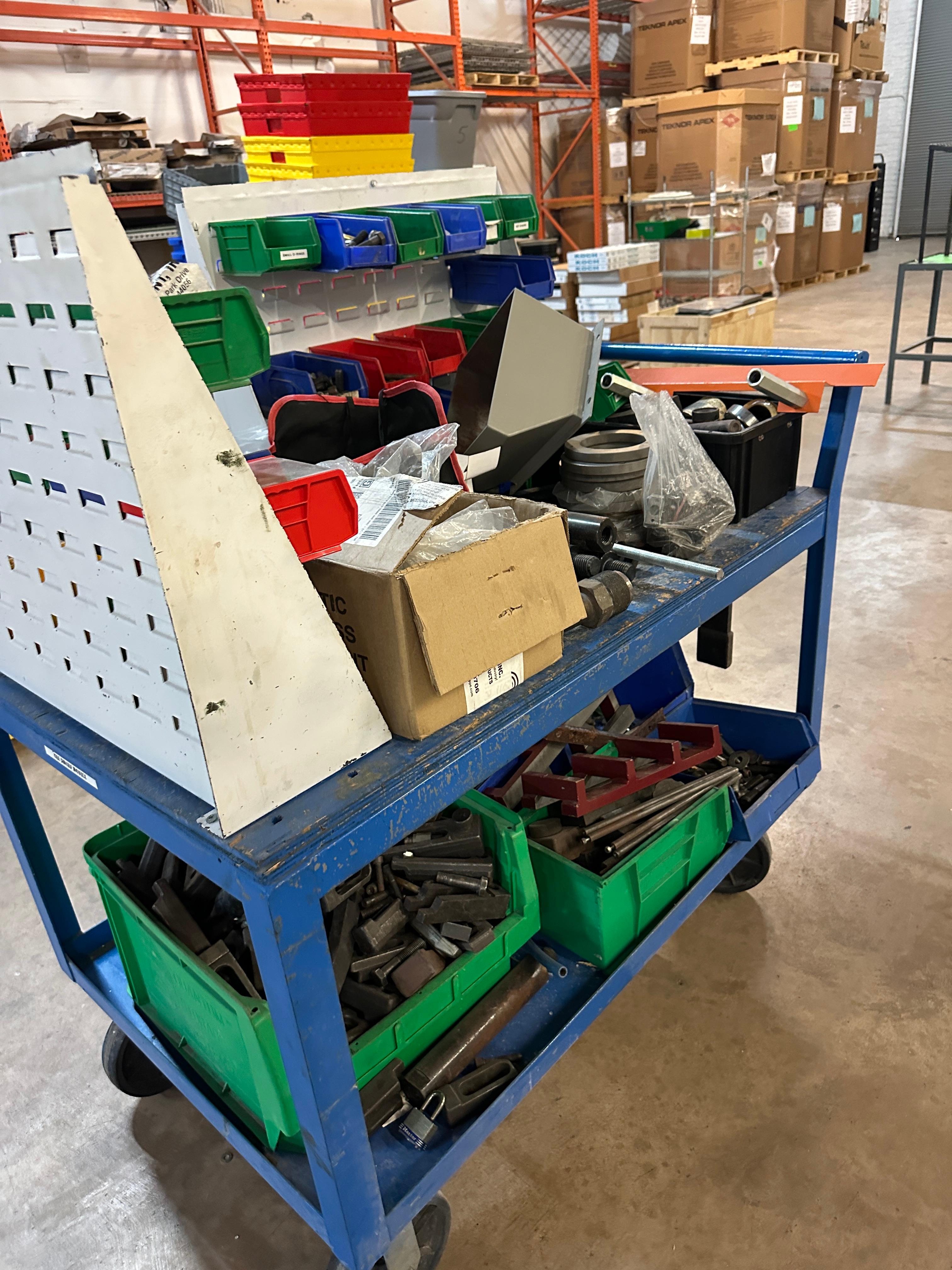 Metal Cart With All Contents