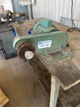 Burr King Buffer With Vise And Table