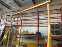 1 Ton Portable Gantry Crane (yellow) With Electric Chain Hoist