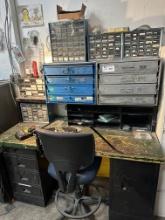 Workbench And Orginizers With All Contents Included
