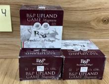 Lot of 3 12 Gauge 3â€�  1 7/8 oz B&P Upland Game Magnum 7 1/2 Shot #4