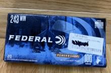 Federal 243 WIN Jacketed Soft Point 100 GRAIN POWER SHOKÂ® #1