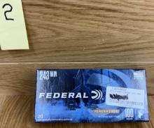 Federal 243 WIN Jacketed Soft Point 100 GRAIN POWER SHOKÂ® #2