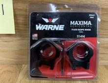 Warne MAXIMA Horizontal Fixed Scope Rings  30mm Medium #1